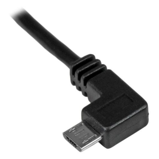 Cable USB Micro-USB StarTech.com USBAUB2MLA 2m Negro Conector Acodado Alta Potencia