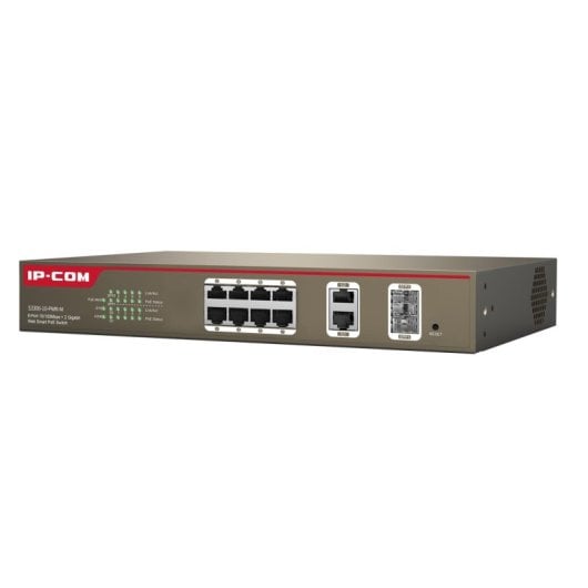 Switch IP-COM S3300-10-PWR-M Gestionado L2 Fast Ethernet PoE 12 Portas 2 SFP