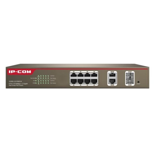 Switch IP-COM S3300-10-PWR-M Gestionado L2 Fast Ethernet PoE 12 Portas 2 SFP