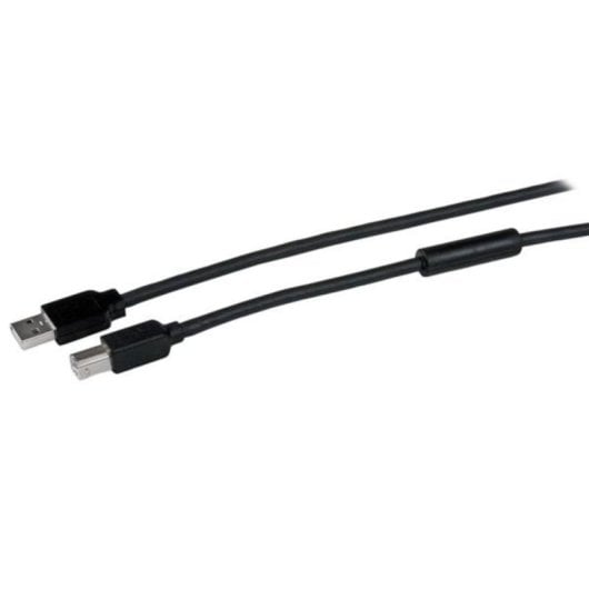 Cable USB StarTech USB2HAB50AC 15m A Macho-B Macho Activo Aluminio Negro