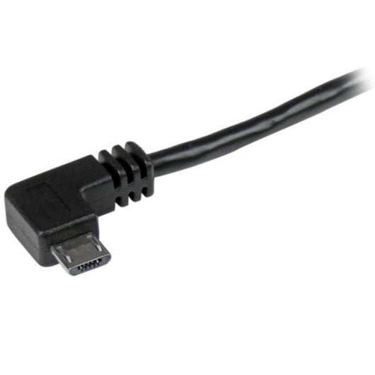 Cable USB Micro-USB 2.0 StarTech 2m Conectores Acodados Derecho Macho Negro