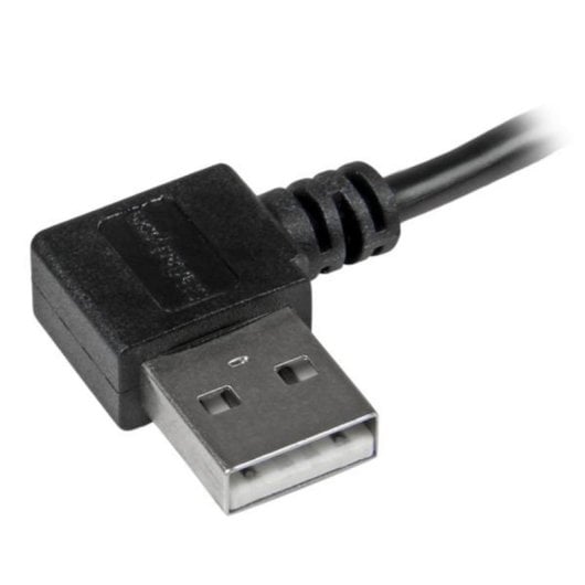 Cable USB Micro-USB 2.0 StarTech 2m Conectores Acodados Derecho Macho Negro