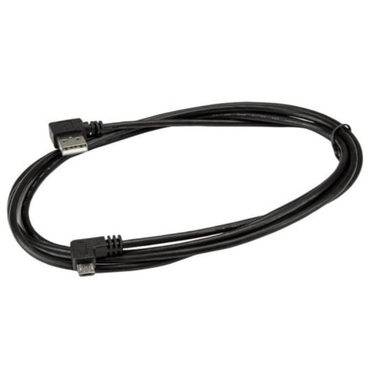 Cable USB Micro-USB 2.0 StarTech 2m Conectores Acodados Derecho Macho Negro