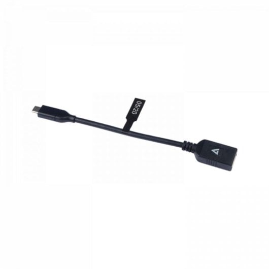 Adaptador USB-C V7 CBTCU3A-01M Preto USB 3.2 Gen 1 0,1 m Macho/Fêmea