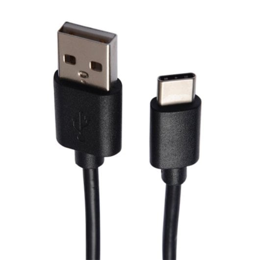 Cable USB V7 2m USB A a USB C Macho/Macho Negro Blindado Plug and Play