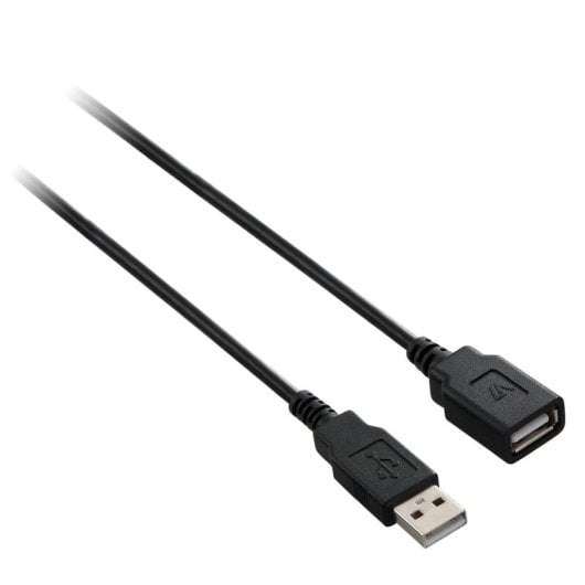 Cabo USB Mini-B V7 Preto 1.8m Macho/Fêmea USB 2.0 Transferência 480 Mbit/s