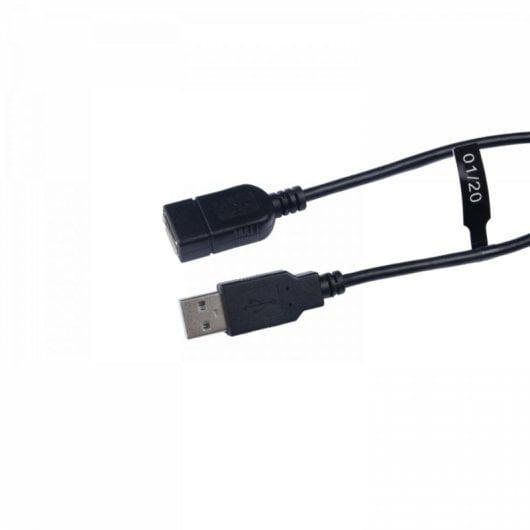 Cabo USB Mini-B V7 Preto 1.8m Macho/Fêmea USB 2.0 Transferência 480 Mbit/s