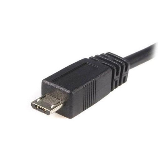 Cabo USB A para Micro USB B StarTech 1m Preto Transferência 480 Mbit/s