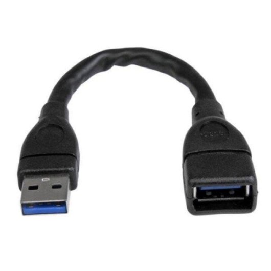 Kabel USB StarTech.com USB-A nach USB-C 15 cm Schnellladung 3A Aramidfaser Schwarz