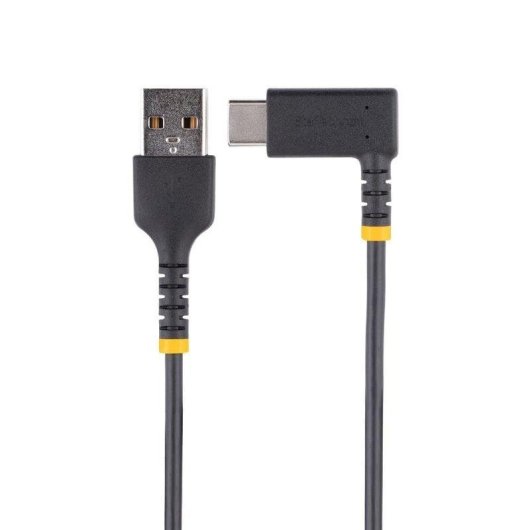 Kabel USB StarTech.com USB-A nach USB-C 15 cm Schnellladung 3A Aramidfaser Schwarz