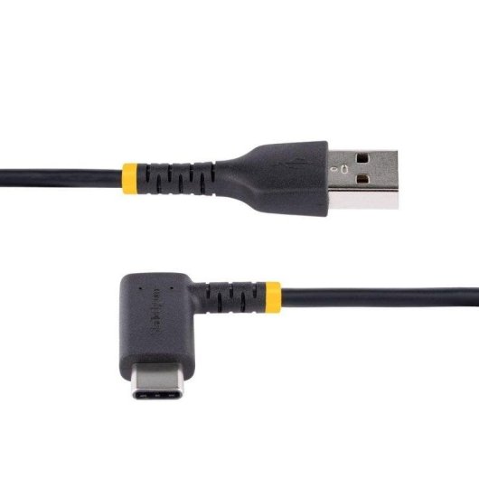 Kabel USB StarTech.com USB-A nach USB-C 15 cm Schnellladung 3A Aramidfaser Schwarz