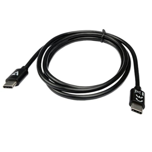 Cable USB C V7 V7USB2C-1M 1 m USB 2.0 Macho-Macho Negro 0,48 Gbit/s