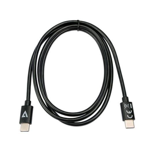 Cable USB C V7 V7USB2C-1M 1 m USB 2.0 Macho-Macho Negro 0,48 Gbit/s