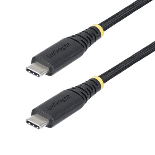 Cable USB C StarTech.com S2CEPR2M-USB-CABLE 2 m Silicona mallada USB 2.0 PD 240 W Negro