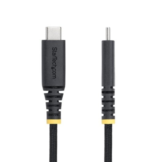 Cable USB C StarTech.com S2CEPR2M-USB-CABLE 2 m Silicona mallada USB 2.0 PD 240 W Negro