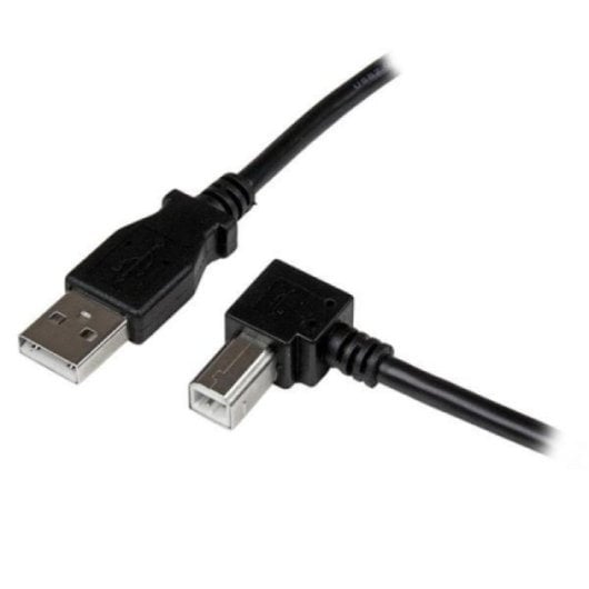 Cabo USB StarTech.com USB 2.0 Tipo A para B Ângulo Direito 2m Preto