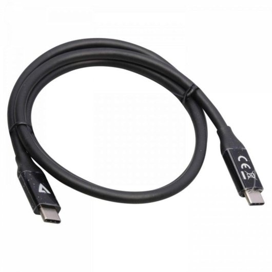 Cabo USB4 V7 USB-C a USB-C 40 Gbit/s 0,8 m Preto