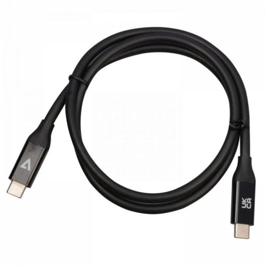 Cabo USB4 V7 USB-C a USB-C 40 Gbit/s 0,8 m Preto