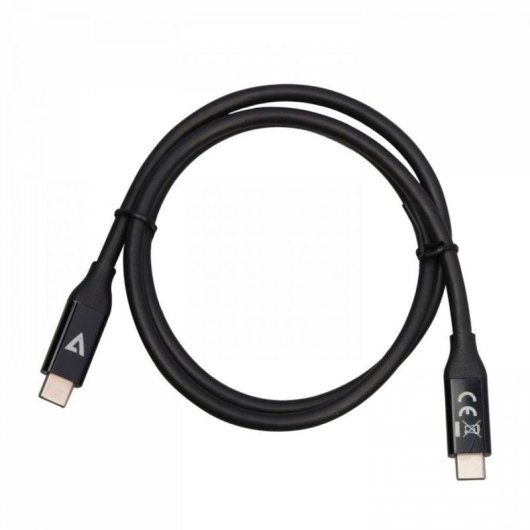 Cabo USB4 V7 USB-C a USB-C 40 Gbit/s 0,8 m Preto
