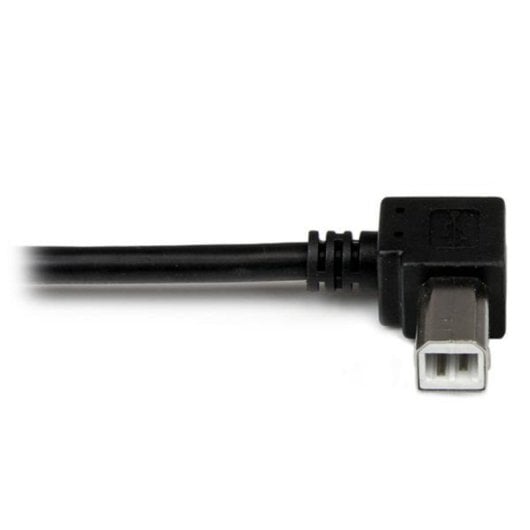USB Kabel StarTech.com USBAB1ML 1 m Schwarz USB 2.0 A Stecker auf B Stecker Winkel links
