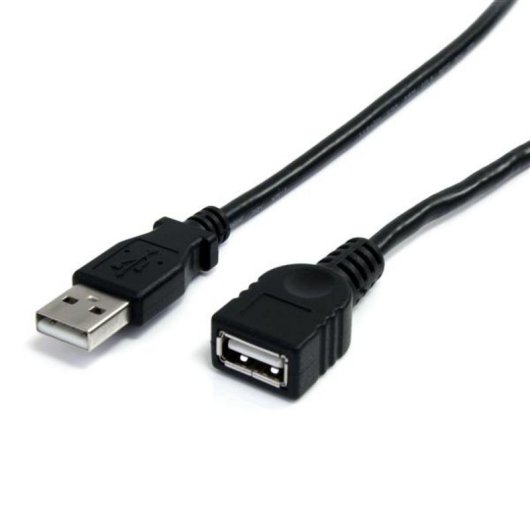 Cable de extensión USB StarTech.com USBEXTAA10BK 3m USB 2.0 A macho a A hembra negro