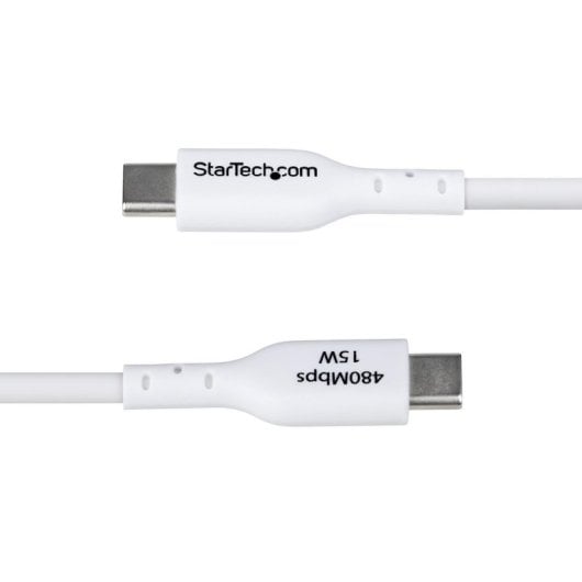 Cabo USB StarTech.com USB-A para USB-C 2m Branco Carga Rápida 3A TPE