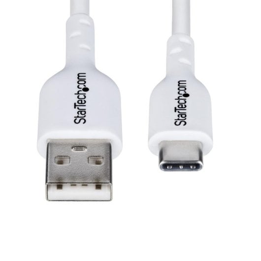 Cabo USB StarTech.com USB-A para USB-C 2m Branco Carga Rápida 3A TPE