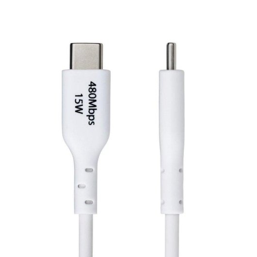 Cabo USB StarTech 1m USB-A a USB-C 3A Carga Rápida Sincronização Branco