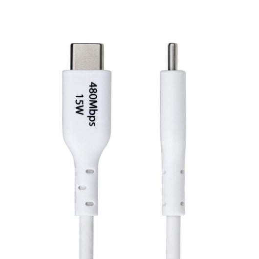 Cabo USB StarTech USB-A para USB-C 1m Branco Carregamento Rápido TPE 3A