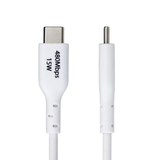 Cabo USB StarTech 1m USB-A a USB-C 3A Carga Rápida Sincronização Branco