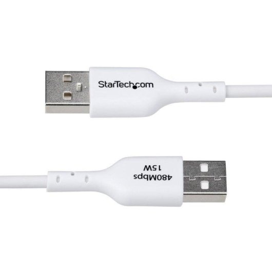 Cabo USB StarTech 1m USB-A a USB-C 3A Carga Rápida Sincronização Branco