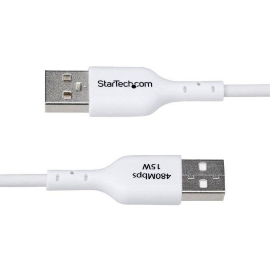 Cabo USB StarTech 1m USB-A a USB-C 3A Carga Rápida Sincronização Branco