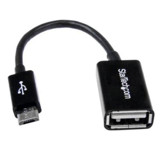 Adattatore USB OTG StarTech 12cm Micro USB B a USB A Nero Plug and Play