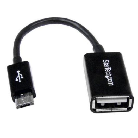 Adattatore USB OTG StarTech 12cm Micro USB B a USB A Nero Plug and Play