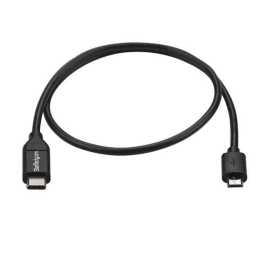 Cabo adaptador StarTech.com USB-C para Micro USB-B 0,5 m Preto transferência 0,48 Gbit/s