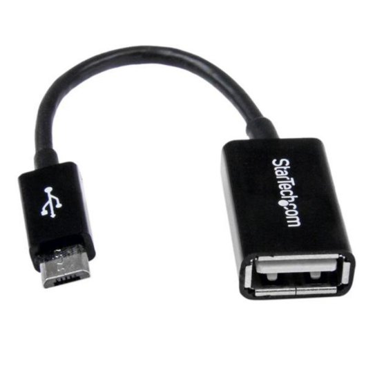 Adattatore USB OTG StarTech 12cm Micro USB B a USB A Nero Plug and Play