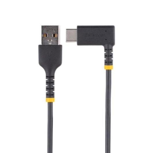 Cabo USB StarTech.com R2ACR-2M-USB-CABLE 2m USB-A para USB-C 3A Branco Resistente Ângulo Direito