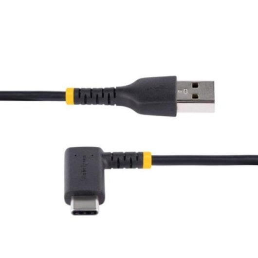 Cabo USB StarTech.com R2ACR-2M-USB-CABLE 2m USB-A para USB-C 3A Branco Resistente Ângulo Direito