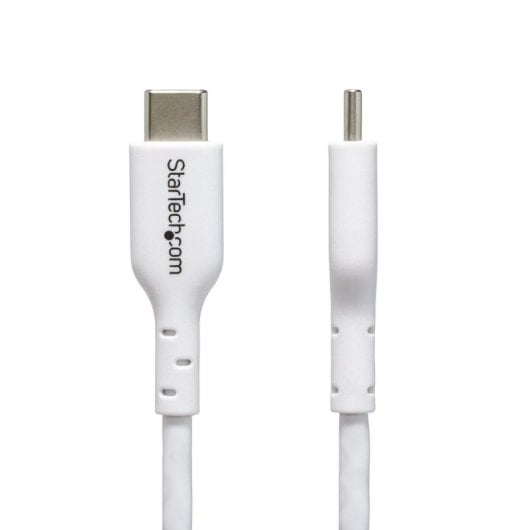 Cabo USB StarTech.com R2ACR-2M-USB-CABLE 2m USB-A para USB-C 3A Branco Resistente Ângulo Direito