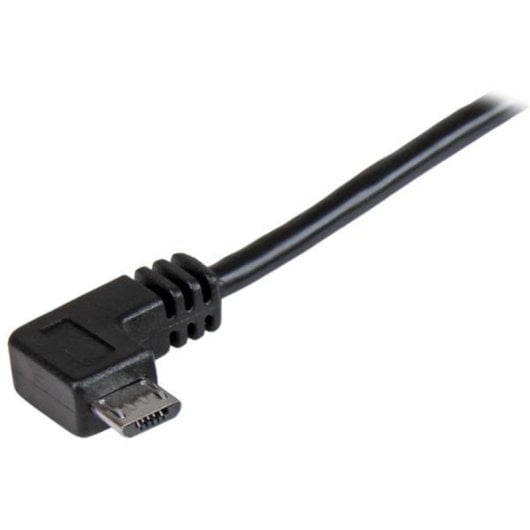 Cable Micro USB StarTech 0,5m Acodado Derecha USB 2.0 Macho/Macho Negro