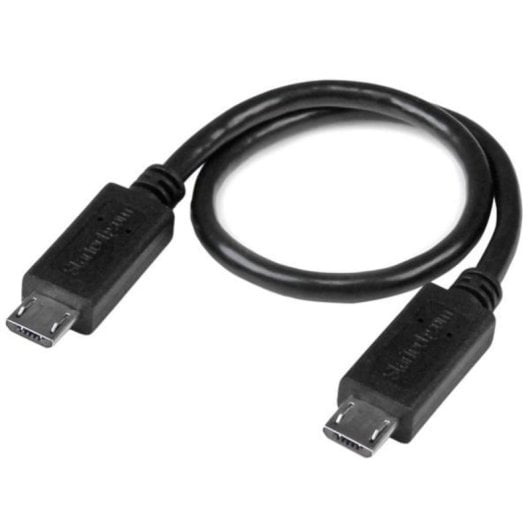 Cabo USB OTG StarTech.com Micro USB para Micro USB B Macho 0,203 m Preto