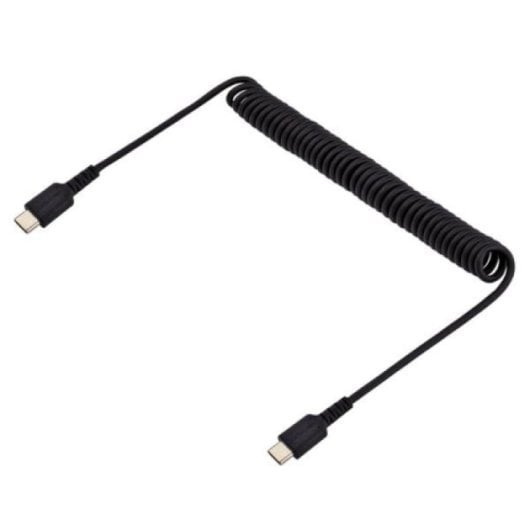Cabo USB StarTech.com R2CCC-1M-USB-CABLE Resistente Tipo C 1m Rizado Preto