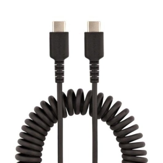 Cabo USB StarTech.com R2CCC-1M-USB-CABLE Resistente Tipo C 1m Rizado Preto