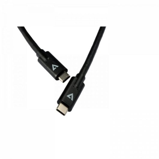 Cavo USB-C V7 CBLCU2-2E Nero 2 m Connettori Maschio USB-C Oro PVC AWG 23/30