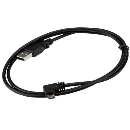 Cabo Micro USB StarTech 1m con conector em ângulo direito transferência 0,48 Gbit/s preto