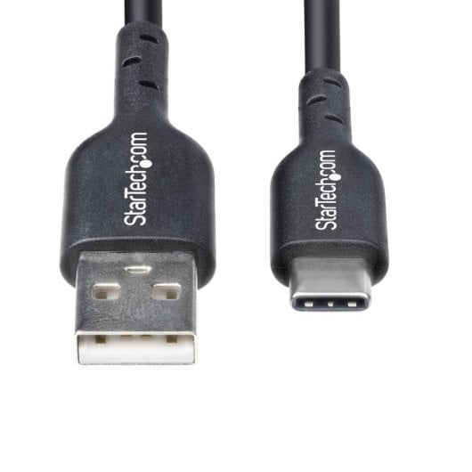 Cabo USB StarTech.com USB-A para USB-C 2 m Preto Carga Rápida 3A TPE