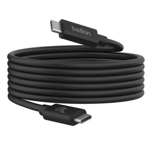 Cable USB C Belkin INZ004BT2MBK 2 m USB4 Gen 2x2 20 Gbit/s Reforzado Negro
