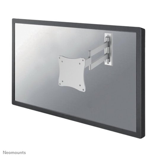 Monitorhalterung Neomounts FPMA-W830 Full Motion Wandmontage Silber 10-27 Zoll Aluminium