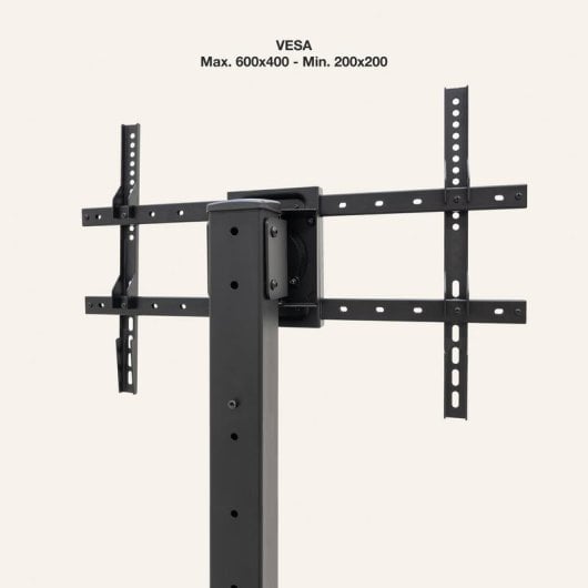 TooQ Supporto da Terra 37 a 70" VESA 200x200 a 600x400 Max 70Kg Nero