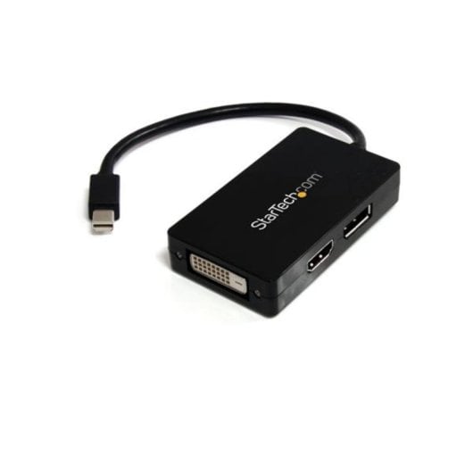 Adaptador StarTech.com MDP2DPDVHD Mini DisplayPort para DisplayPort, DVI-D e HDMI Preto 0,15 m